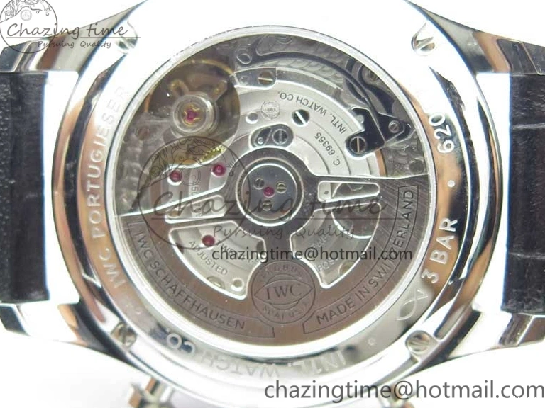 MIROTIME 0724 Timeless Portuguese Chrono IW371606 ZF 1:1 Best Edition Blue Dial on Black Leather Strap A 7099